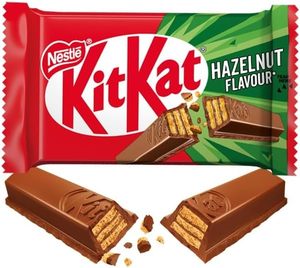 KITKAT Hazelnut Hazelnut Milk Chocolate Covered Wafer, 24 <b>Snacks</b> of 41.5g (995g) - Product Image 2