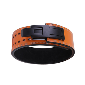 เข็มขัดหนังวัวสำหรับเล่นกีฬาสุดหรูหนา10มม. กว้าง4นิ้วสำหรับโรงยิมยกน้ำหนักและฟิตเนส - Product Image 3