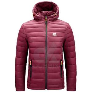 Chaquetas cortavientos impermeables de invierno para hombre más vendidas, servicio OEM de nailon, MOQ bajo, tela teñida lisa con cierre de cremallera - Product Image 6