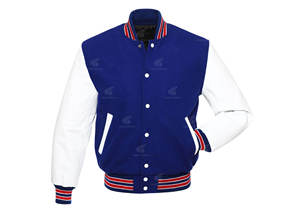 Chaqueta Universitaria de Primera Calidad para Hombre, Tejido de Lana de Alta Gama, Hecha a Medida, Chaqueta Cálida de Invierno con Mangas de Cuero Genuino - Product Image 3