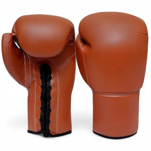 นวมชกมวยหนังแท้แบบผูกเชือก - Product Image 6