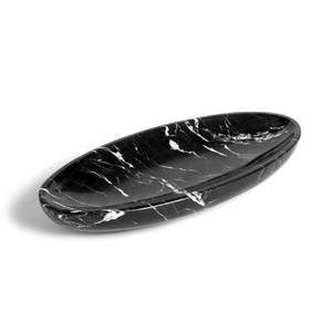 Plateau en marbre de style luxueux, idéal pour la décoration intérieure haut de gamme et les espaces intérieurs sophistiqués - Product Image 2