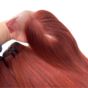 Pelucas humanas de encaje completo recto de hueso de pelo vietnamita sin procesar mechones de cabello vendedores de cabello virgen, trama Genius, extensiones de cabello - Product Image 1