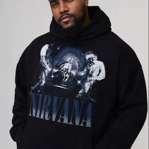 Sudadera con capucha Premium de tela personalizada con impresión digital de gran tamaño para hombre, oferta al por mayor, tendencia, calidad 2025 - Product Image 1