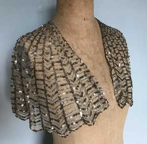 Hermosas hebras con cuentas Lentejuelas Poliéster Festival Capa Sujetadores Cuello Festivo Silueta recta Vestido de noche Fiestas Clubes - Product Image 3