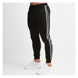 Pantalon de sport décontracté d'hiver 100% coton pour hommes pantalon de jogging mince avec fermeture à cordon de serrage pantalon de survêtement taille moyenne avec design tactique plat - Product Image 3