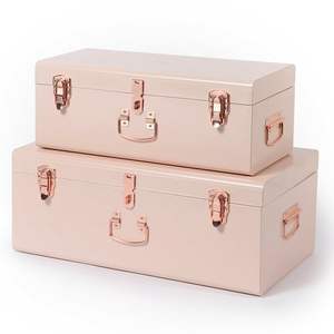 Caja de Madera Antigua para Tesoros y Joyas, Estilo Aleatorio, Pulida, Cofre Navideño, Decoración del Hogar, Pintura con Patrones, Hecha de Madera - Product Image 4