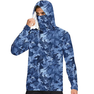 เสื้อฮู้ดสำหรับตกปลา2ชิ้นสำหรับทั้งชายและหญิงเสื้อมีฮู้ดสำหรับตกปลา UPF50 + ป้องกันแสงแดดผ้าฝ้าย100% ฤดูหนาว - Product Image 6