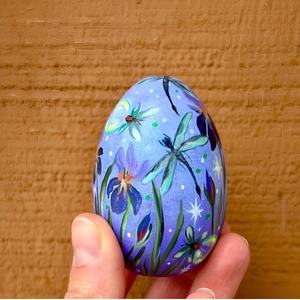 Oeufs en bois élégants à fond plat nouveauté pour l'artisanat et les ornements ou outils d'oeufs de Pâques - Product Image 6