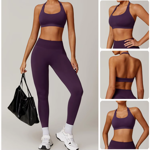 บราสำหรับเล่นกีฬาผู้หญิงมีแรงกระแทกสูงระบายอากาศได้ดีแผ่นรองด้านบนถอดออกได้ง่ายสำหรับโรงยิมขนาดพิเศษเป็นมิตร - Product Image 6