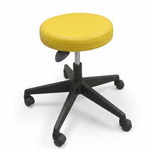 Modern Backless Rolling <b>Stool</b> Ergonomic PU Leather Upholstery Wheels Adjustable Height Steel Frame Home Office Hotel Office - Product Image 2