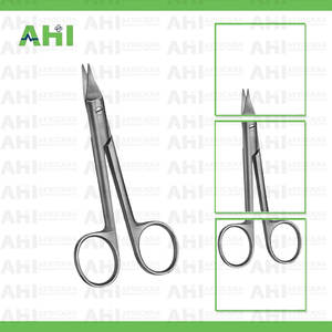 กรรไกรเย็บผ้าคุณภาพสูงแบบใช้มือ ได้รับการรับรองมาตรฐาน CE ระดับ II ผลิตจากเหล็กกล้าผ่าตัด ความยาว 115 มม. ลายละเอียด ผลิตในปากีสถาน - Product Image 2