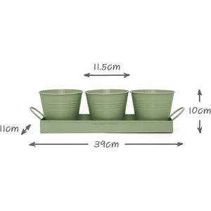 Fantaisie métal rebord de fenêtre jardinière herbe jardin jardinière ensemble avec plateau ferme maison et jardin décoration herbe Pot ensembles - Product Image 6