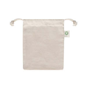 Ecobags Luxury Organic Cotton <b>Drawstring</b> <b>Bag</b> Embroidery Biodegradable Flap for Packaging Essential Oils Clothing Wigs Screen - Product Image 1