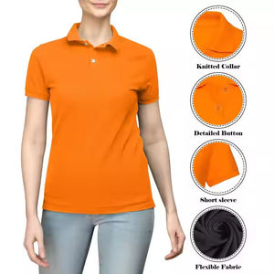 Camiseta de Alta Calidad para Mujer, de Algodón Elástico en 4 Direcciones, de Manga Corta, Transpirable, Antibolitas, Informal, Moderna y Clásica - Product Image 2