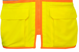Premium Reflective Safety Work Vest Multi Pockets Construction Outer Wear <b>Road</b> Safety for Men Women Breathable Anti-Wrinkle - Product Image 5