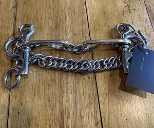 Cadena de lágrima de cobre con broca Pelham de acero inoxidable de alta calidad, venta directa de fábrica para caballo de entrenamiento ecuestre occidental - Product Image 3