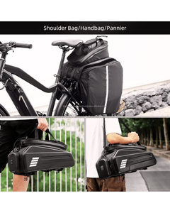 Sacs de vélo en PVC unisexe, accessoires de vélo pour les trajets quotidiens, fermeture à glissière, sacs de vélo en PVC unisexe - Product Image 4