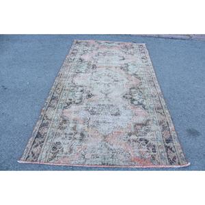 Tapis turc vintage, tapis de 4,6x8 pieds (140x245 cm), tapis oriental en laine rouge - Product Image 1