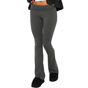 Leggings pour femmes, leggings de sport avec contrôle du ventre, leggings de yoga à coupe bootcut, pantalon de yoga à taille élastique, pantalon évasé - Product Image 6