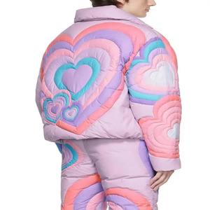 Veste d'hiver matelassée surdimensionnée pour homme de qualité supérieure, fermeture éclair, impression de logo personnalisée, doublure matelassée douce, matériau en toile - Product Image 4