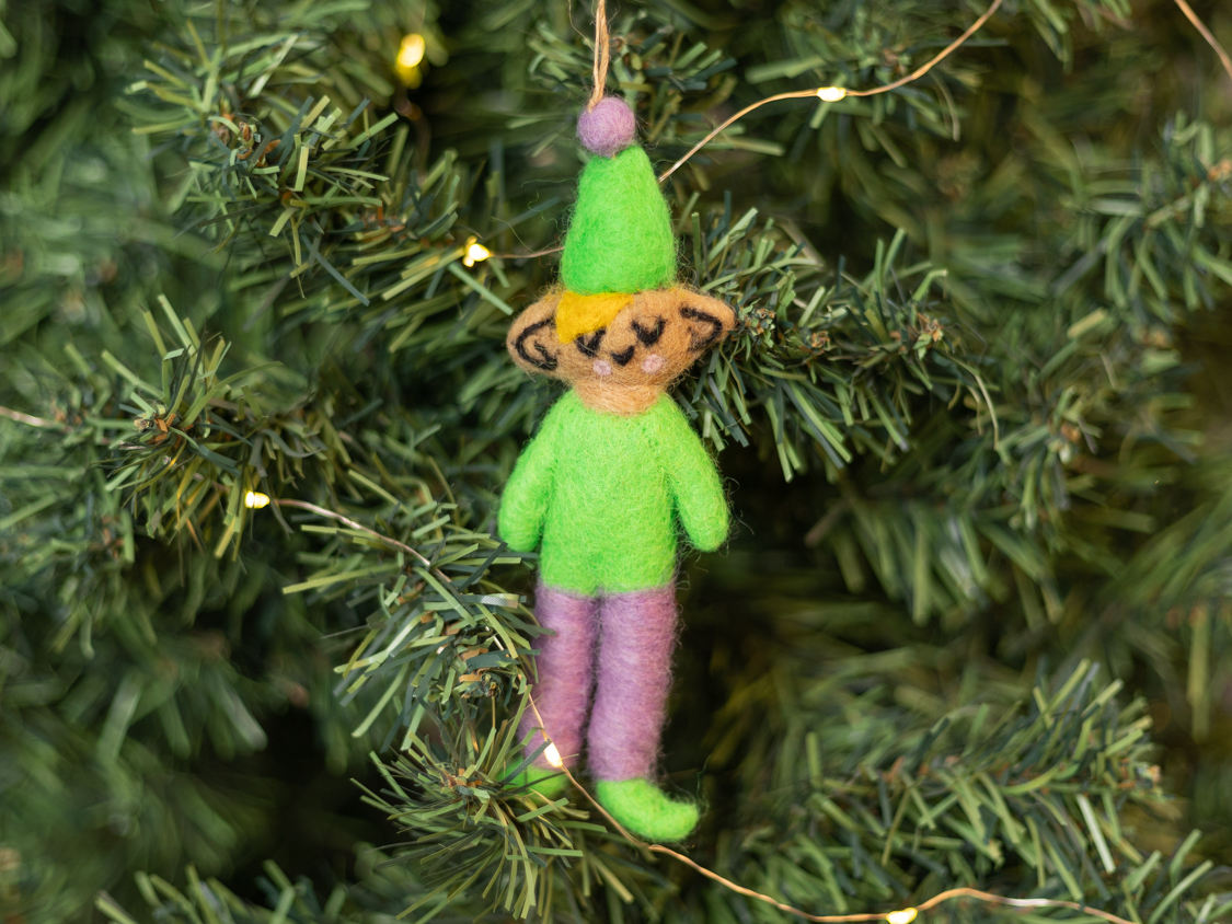 Wool Felt Green Elf