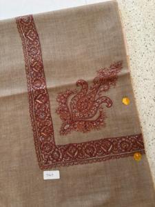 Premium Pashmina Turma <b>Shawl</b> Hand <b>Embroidered</b> Arabic Style Square Headscarf for Men Quality Similar Shahtoosh Traditional <b>Shawls</b> - Product Image 2