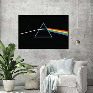 Pink Floyd Modern Art Deco Poster <b>Canvas</b> and Paper for Home Decor <b>Wall</b> Hanging Birthday Celebrations Available in Pink - Product Image 1