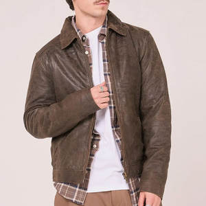 Chaqueta de Cuero para Hombre de Invierno con Logotipo Personalizado al por Mayor, Estilo Vintage, Logotipo Frontal, Impermeable, Ecológica, para Uso en Exteriores, OEM - Product Image 2