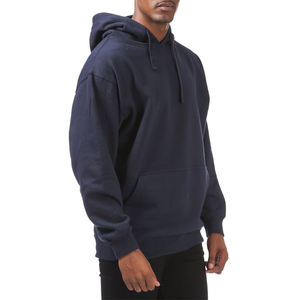 Sudadera con capucha de algodón bordado para hombre, jersey de corte sin procesar, ropa para parte superior masculina - Product Image 1