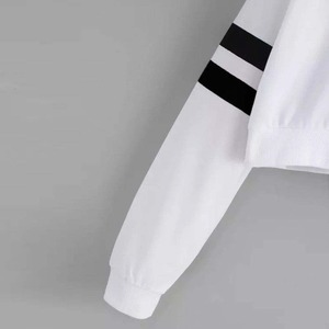 Sudadera Corta Personalizada de Algodón 100%, Estilo Crop Top, Talla Grande, Moda Femenina - Product Image 5