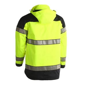 Bulk Supply CE Certified Unisex Night Visibility Safety Jacket Construction Worker Hi Vis Work Uniform Waterproof Reflective - Product Image 5
