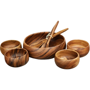 Nuevo diseño 2025, madera de acacia, cocina única personalizada, cuenco para servir, artesanía india, artículo decorativo para el hogar, alta calidad - Product Image 2