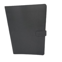 Cubierta de libro a control remoto, organizador de documentos de coche de poliéster reciclado, personalizada, color negro, tamaño de A-5, 2022