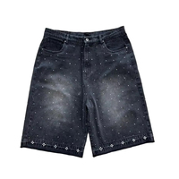 Nouveaux shorts en jean écologiques de style américain pour hommes, résistants, tendance, décontractés, coupe ample, 100 % coton