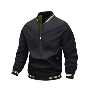 Compre Chaqueta Bomber para Hombre, Chaqueta Cortavientos Ligera, Chaqueta Casual de Softshell, Nueva Moda de Invierno y Otoño con Bolsillo - Product Image 2