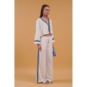 Pantalons en jean rayés pour femmes en gros, ensemble parfait pour toutes les tenues - Product Image 5
