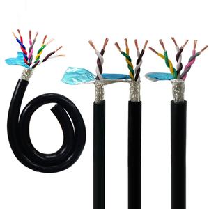 Cavo a Coppia Intrecciata Schermato 2/4/6/8 Conduttori Certificato CE Rame Privo di Ossigeno Doppio Schermatura 32ft per Servo CNC - Product Image 1