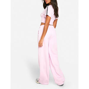 Pantalons de survêtement en polaire pour femmes avec cordon de serrage, coupe ample, pantalon de jogging pour l'automne et l'hiver - Product Image 5