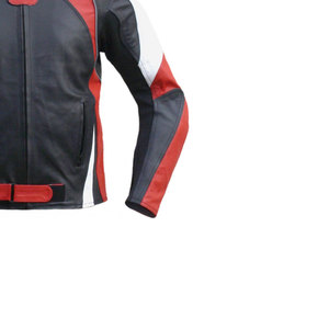 Chaqueta de moto de cuero de vaca para hombre de calidad profesional Ropa de invierno de gama alta con logotipo frontal de lona en oferta - Product Image 5