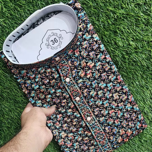 Diseñador exclusivo para hombres Kurta Premium Fabrics Tailored Fit Style Designer Men Kurta Fashion Label Production Grooms & Events - Product Image 1