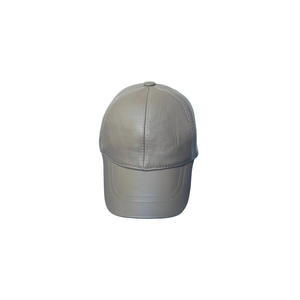 Custom Logo Genuine Leather Baseball Cap Minimalist Blank Real Cowhide Sport <b>Hat</b> - Product Image 2