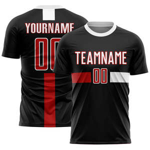 เสื้อฟุตบอลพรีเมียมสั่งตัดพิเศษ น้ำหนักเบา ระบายอากาศได้ดี ผลิตจากโพลีเอสเตอร์ 100% สีและโลโก้สั่งทำได้ เหมาะสำหรับการแข่งขันระดับมืออาชีพและโรงเรียน - Product Image 3