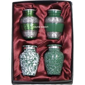 Urna de recuerdo verde para cenizas, bonito y elegante - Product Image 2