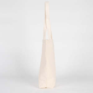 Sac fourre-tout en toile naturelle de 10 oz avec poignées tissées, couleur unie, taille 14 x 16 x 4 (35 x 40 x 10 cm) - Product Image 6