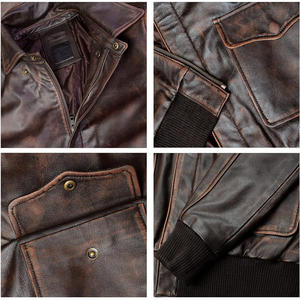 Chaqueta de bombardero de piloto de moda con bordado de impresión de logotipo personalizado para hombre y mujer, ropa de calle, proveedor de ropa de abrigo informal - Product Image 2