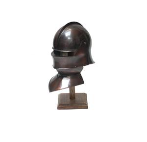 Casco medieval de hierro para decoración del hogar, casco de armadura pulida plateada, casco de Caballero de alta calidad para venta al por mayor - Product Image 2