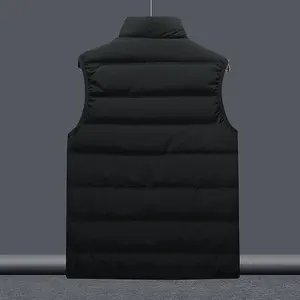 Vêtement pour homme de haute qualité, veste sans manches en softshell légère pour homme, doublée en polaire, coupe-vent, pour le golf et la course à pied - Product Image 3