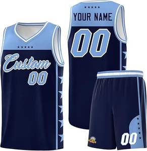Ensemble de maillots de basket-ball pour hommes adultes de haute qualité, respirant, taille plus, impression par sublimation de qualité supérieure, manches courtes personnalisables - Product Image 1