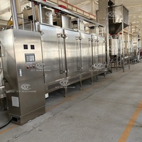 Ligne de production de beurre de cacahuètes de qualité industrielle 200-5000 kg/h, ligne de broyage de noix entièrement automatique avec réservoir de mélange